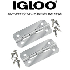 Includes 2 hinges and 8 screws for quick, reliable replacement.