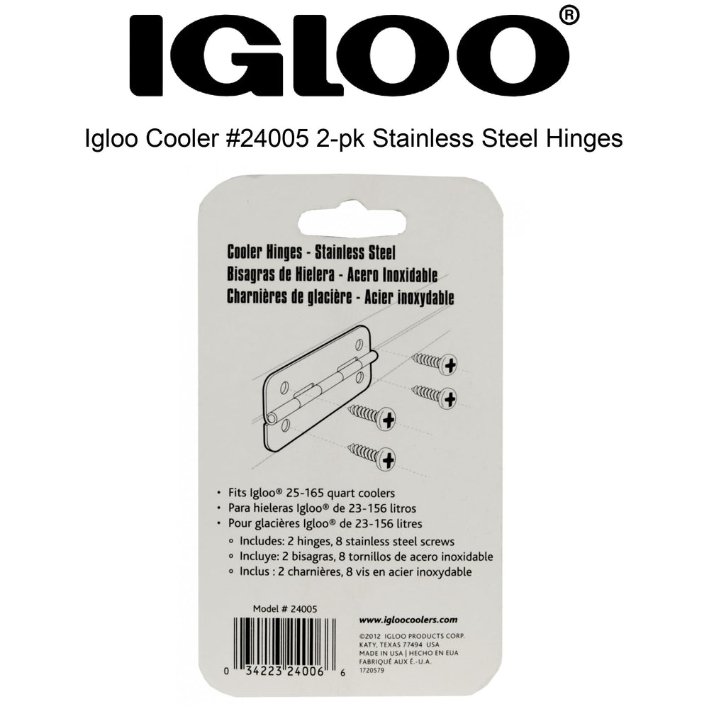 Fits most Igloo rectangular coolers 25-165 quarts for versatile use.