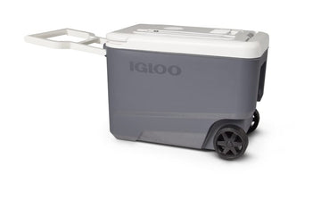 Igloo Versatemp 35 Qt cooler compatible with a 12V vehicle outlet.