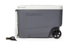 Igloo Versatemp 35 Qt cooler with wheels for easy transport.