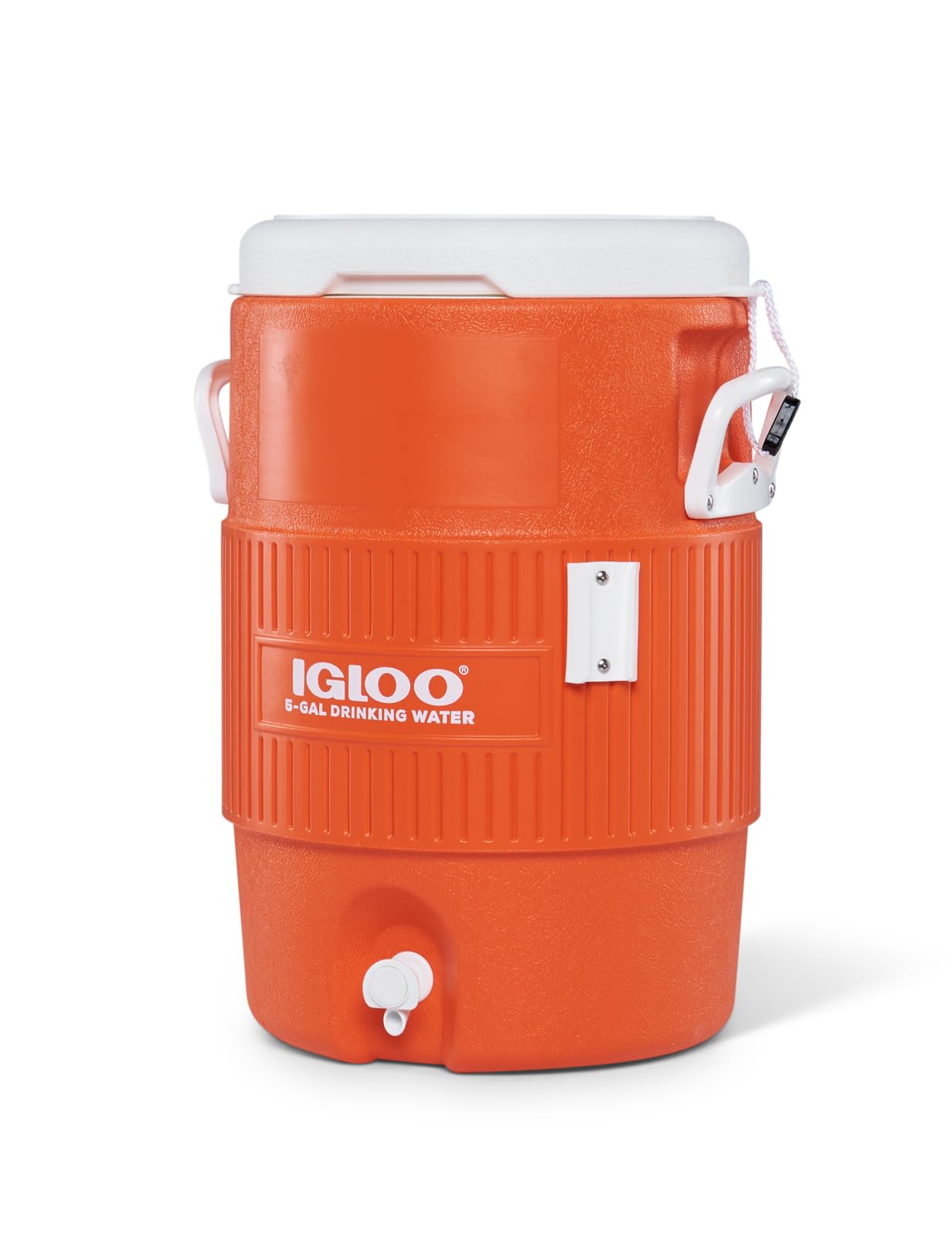 Igloo 5-gallon cooler with spigot for mess-free dispensing.