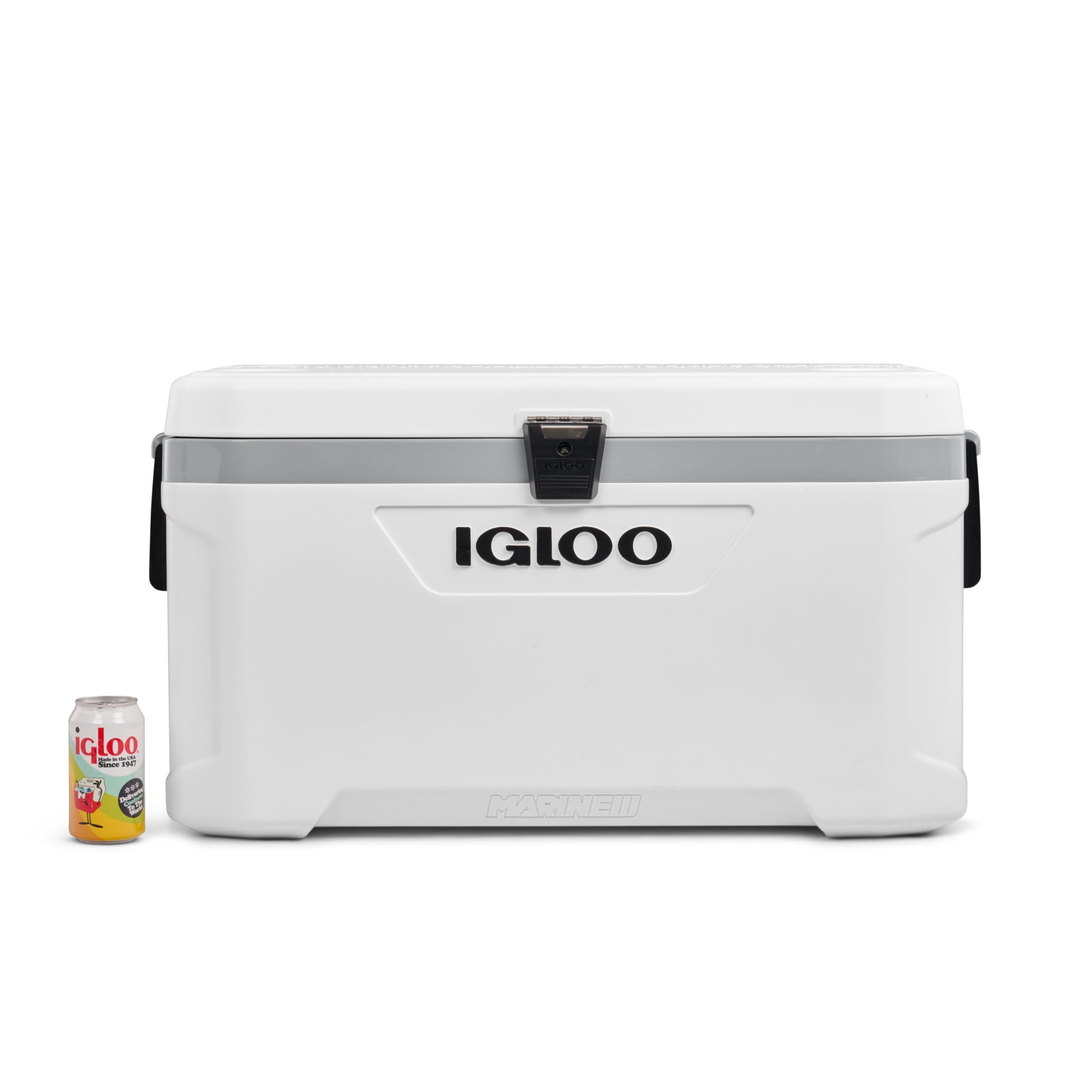 Igloo 70QT Latitude Marine outdoors-ready cooler on a beach or campsite