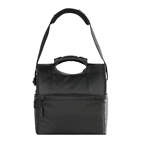 Igloo Black Evergreen 16 Can SoftSided Gripper Bag insulation detail shows MaxCold foam performance.