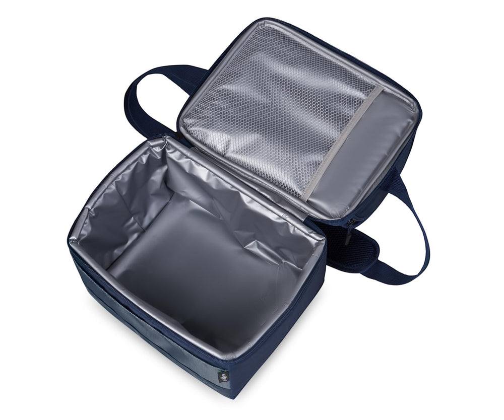 Igloo Blue Evergreen bottle storage pockets organize beverages neatly.