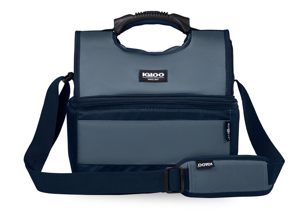 Igloo Blue Evergreen bottom panel protects against wear and tear.