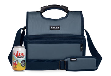 Igloo Blue Evergreen carry handle enables comfortable transport.