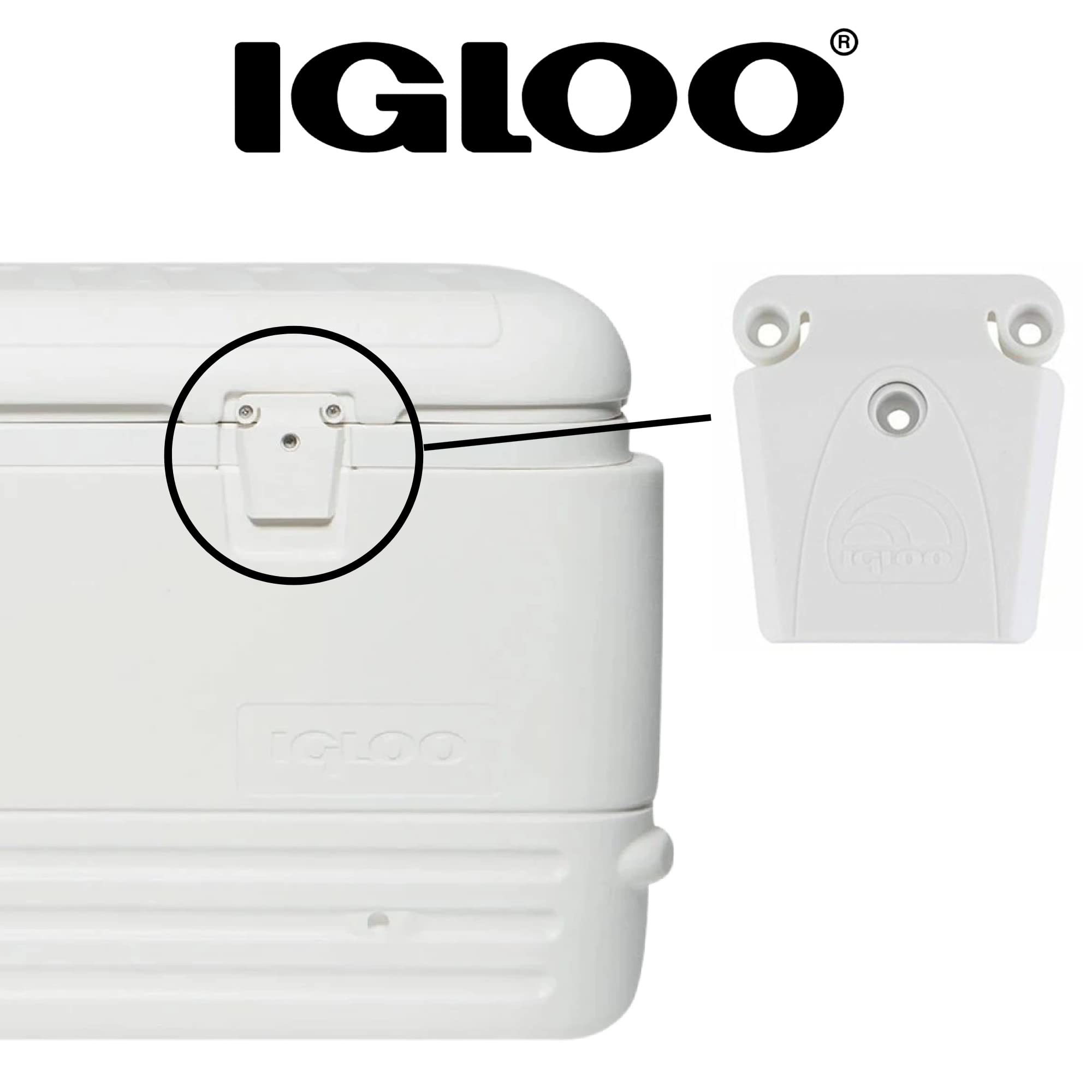 Igloo USA-made label on latch kit indicating local production quality