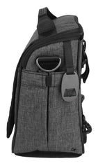 Igloo handlebar attachments on back panel for hands-free carrying during cycling.