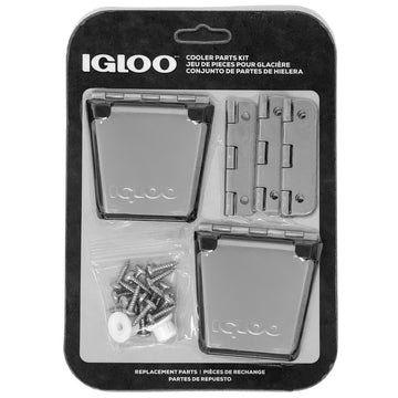 IGLOO heavy-duty stainless latches close-up highlighting rust-resistant hardware for marine use.