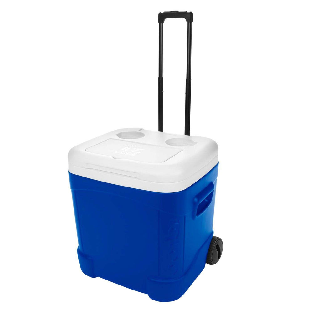 Igloo Ice Cube Roller Cooler interior showing ample load capacity for chilled supplies.