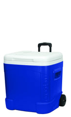 Igloo Ice Cube Roller Cooler lid featuring four drink holders for convenient beverage access.