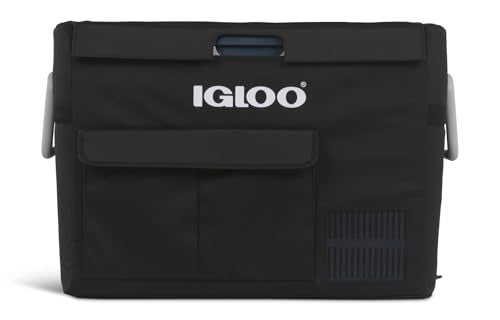 Igloo ICF60 Protect Cover on side view showing weatherproof fabric.