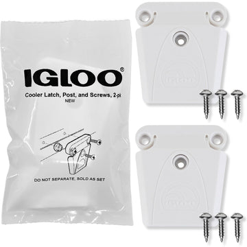 Igloo latch 2-pack front view, demonstrating simple installation for a quick replacement
