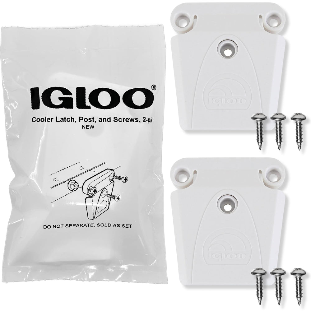 Igloo latch 2-pack front view, demonstrating simple installation for a quick replacement