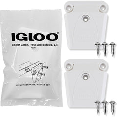 Igloo latch 2-pack front view, demonstrating simple installation for a quick replacement