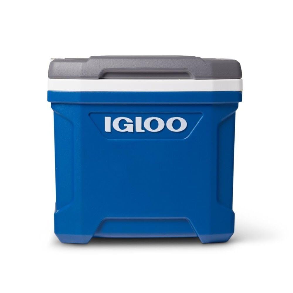 Igloo Latitude 16 Qt Indigo Blue side view, compact storage appeal