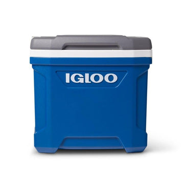 Igloo Latitude 16 Qt Indigo Blue side view, compact storage appeal