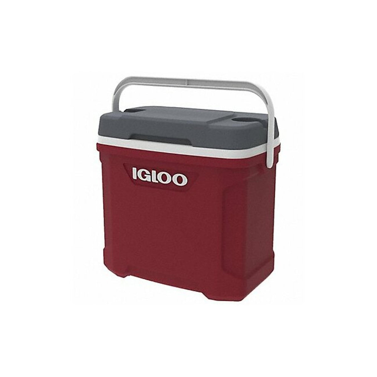 Igloo Latitude 30 ind-red cooler, grab-and-go design for outdoor adventures.