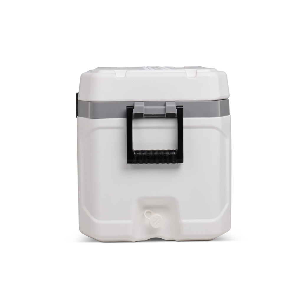 Igloo Marine Ultra Cooler rust-proof lid strap withstands saltwater exposure