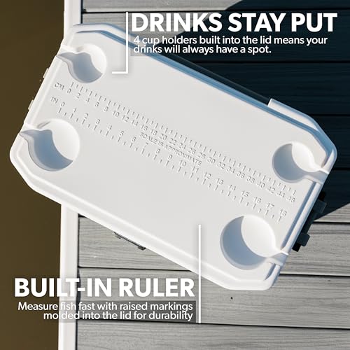 Igloo Marine Ultra Cooler swing handle captures non-slip grip on wet decks
