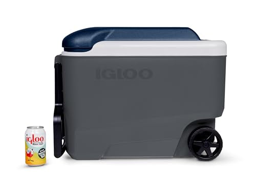 Igloo Maxcold 40 Roller body aquamarine sea highlights efficient insulation for extended cold