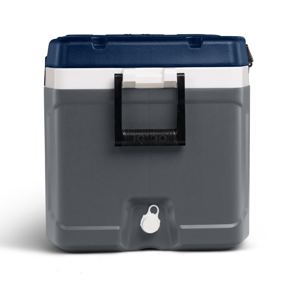 Igloo MaxCold cooler 70-quart capacity holds 114 cans for big events.