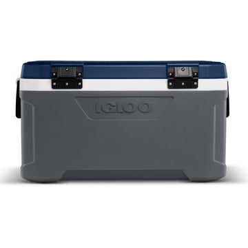 Igloo MaxCold cooler designed for outdoor use in camping and fishing trips.