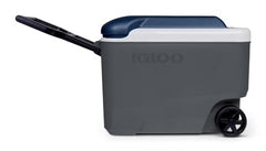 Igloo Maxcold Latitude 40qt Roller oversized wheels enable smooth movement on rough terrain