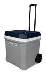 Igloo MaxCold Latitude 62 Qt roller cooler locking handle for easy rolling