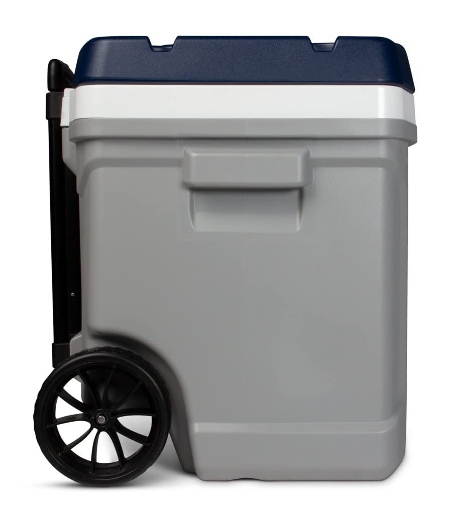 Igloo MaxCold Latitude 62 Qt roller cooler tie-down loops secure extra gear