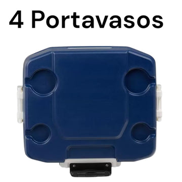 Igloo 62qt cooler with extended locking handle for smooth pulling