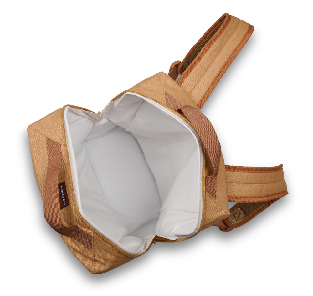 Igloo Minecraft Villager Backpack Cooler front pocket for small items