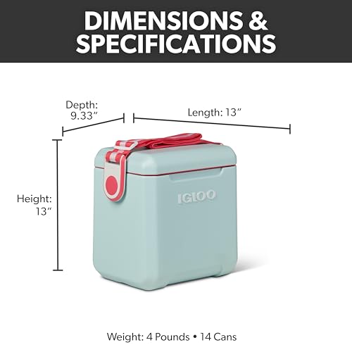 Igloo Mist 11 Qt Tag Along Too lid-seal prevents spills during outdoor adventures.