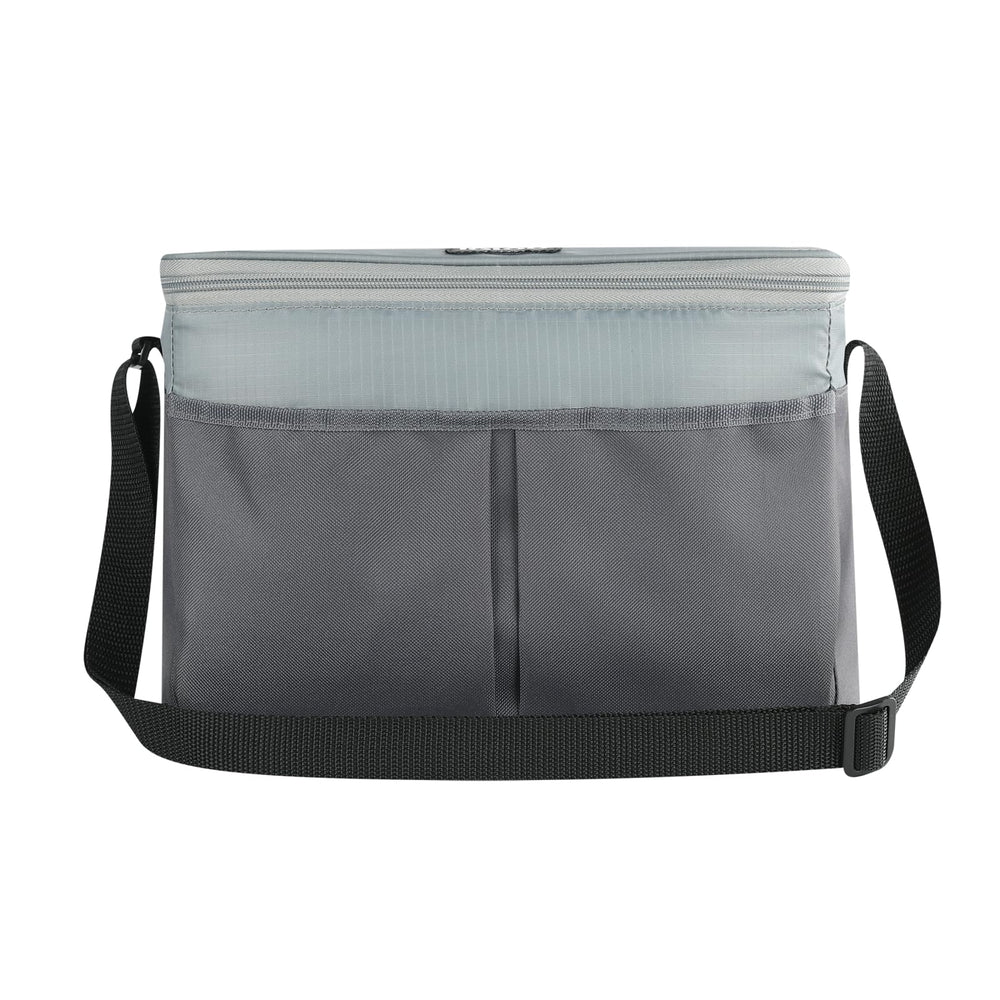 Igloo Monument Grey 12-can cooler bag front pocket for quick access