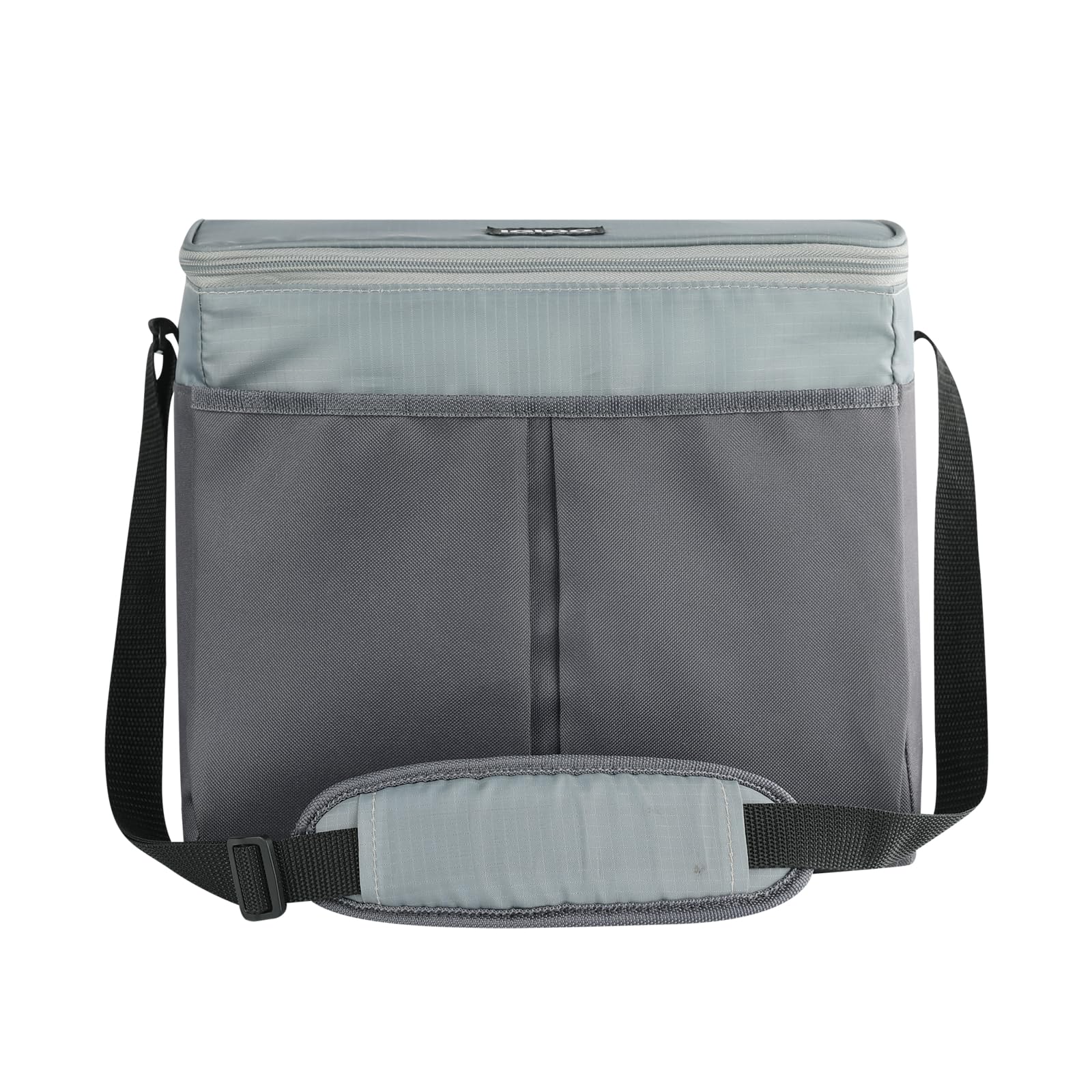 Igloo Monument Grey Collapse & Cool 24-Can Cooler Bag showing its compact shape and insulated interior.