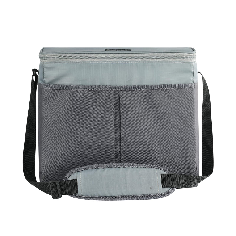 Igloo Monument Grey Collapse & Cool 24-Can Cooler Bag showing its compact shape and insulated interior.