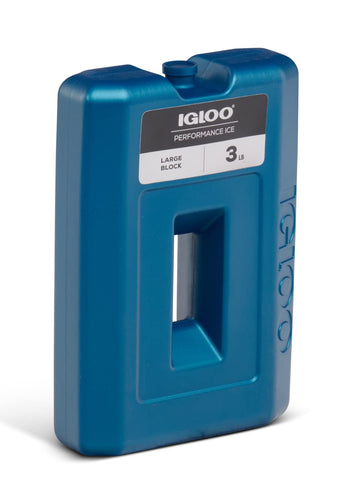 Igloo Performance Ice Blocks inside a cooler provide long-lasting, mess-free cooling for drinks.