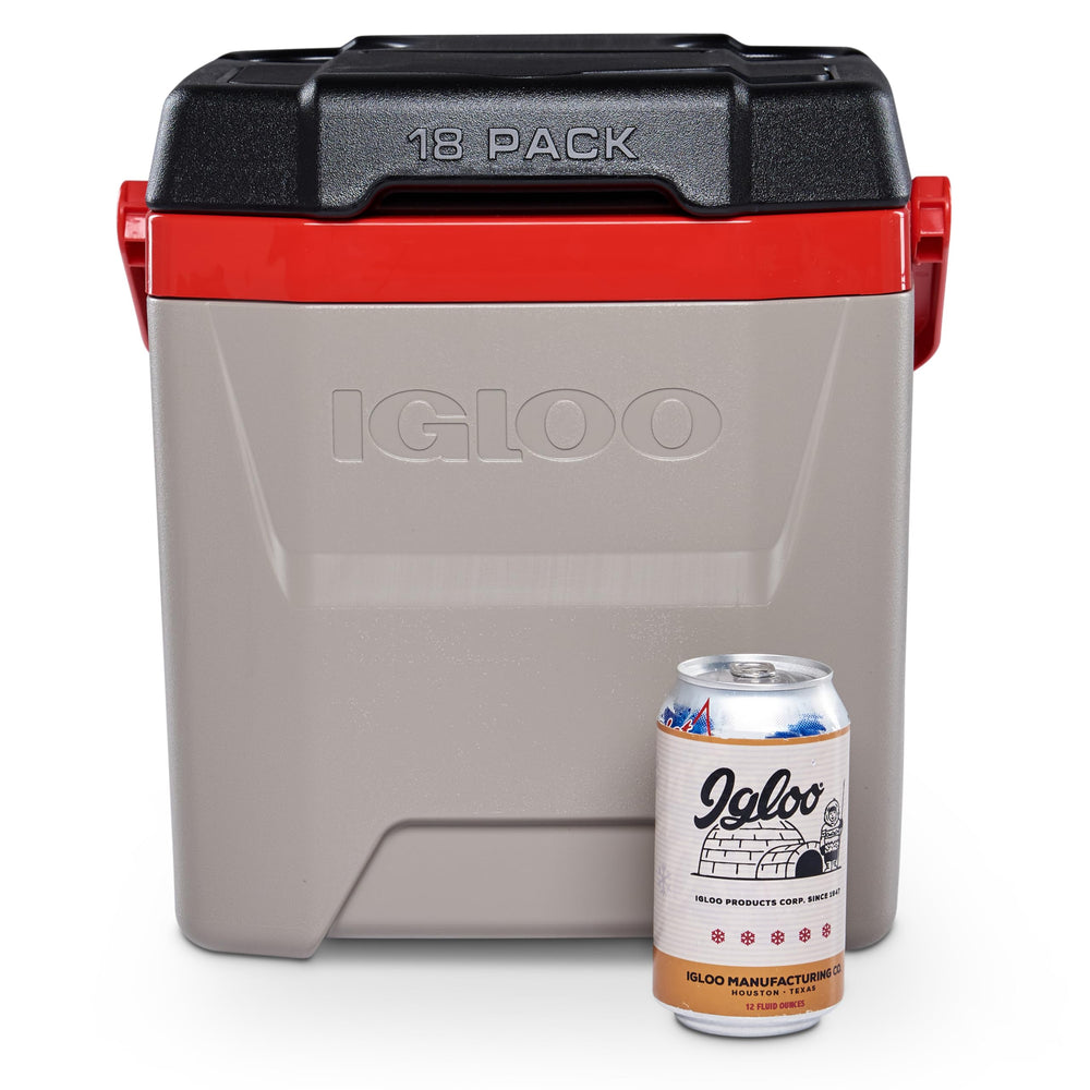 Igloo Quantum 12 Qt Cooler in sandstone red, durable construction for outdoor use.