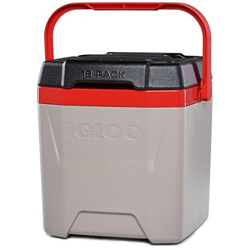 Ergonomic curved backside of Igloo Quantum 12 Qt Cooler for easier carrying.