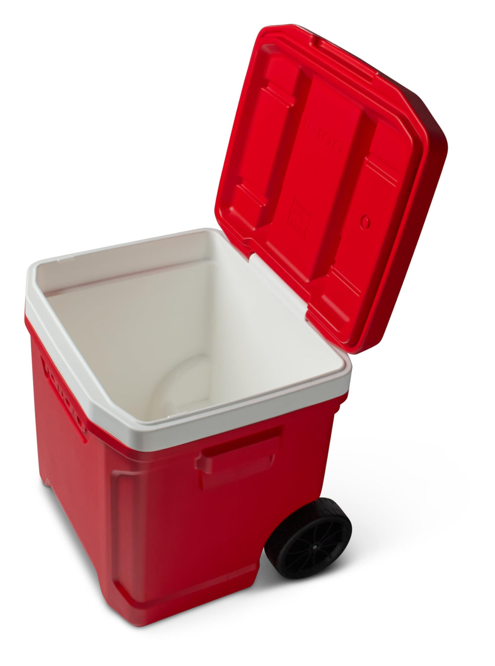 Igloo Red Profile II 60 Roller Cool Riser Technology emphasis.