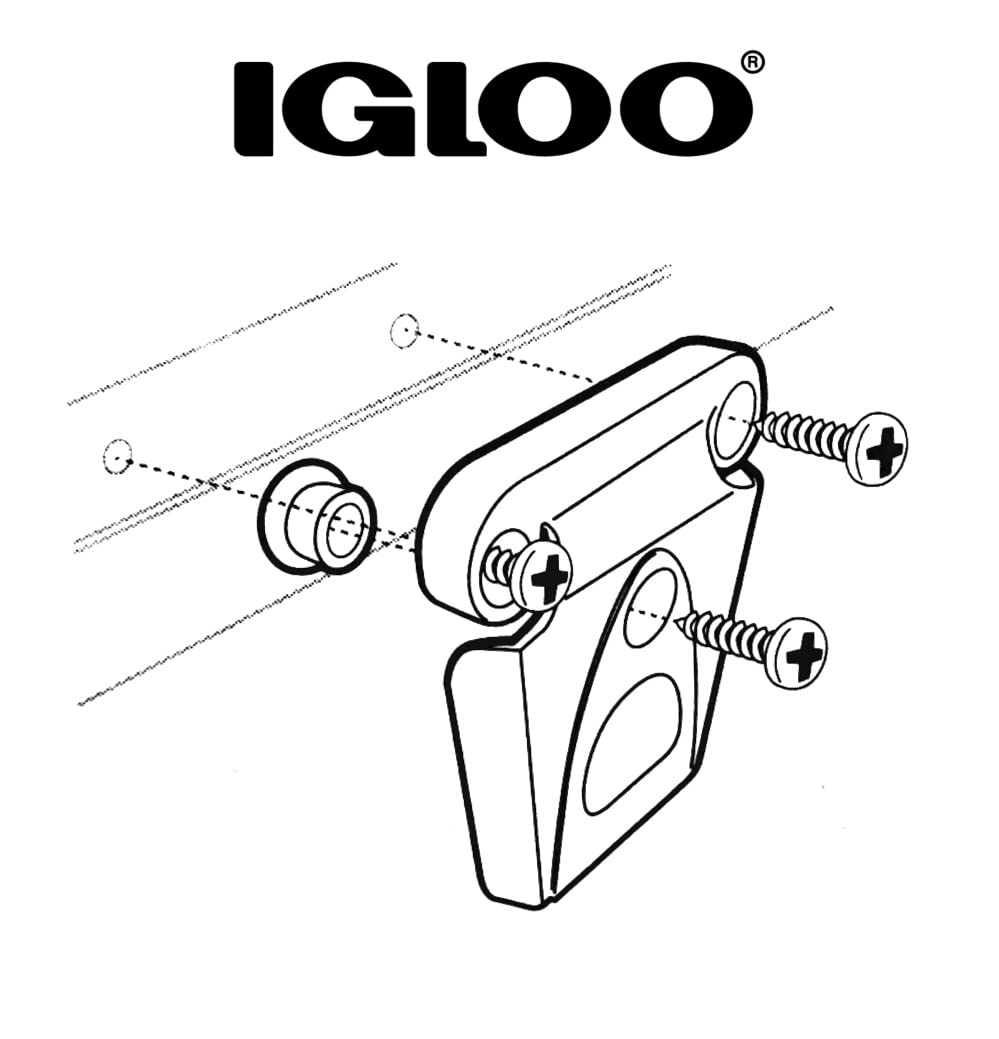 Igloo stainless steel screws included for a secure, durable fit
