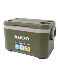 Igloo Sportsman Latitude 52 front view cooler, ideal for outdoor trips.