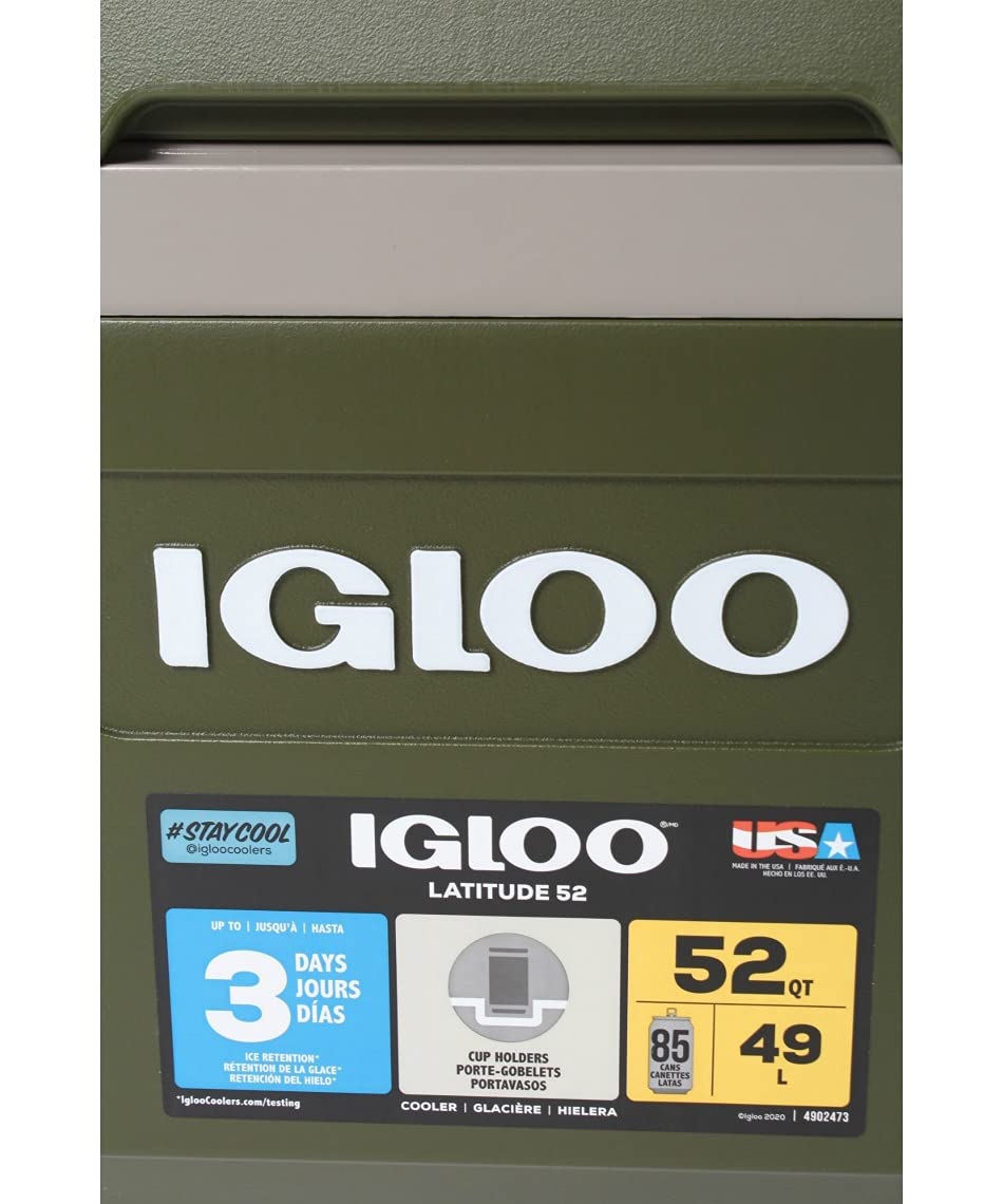 Igloo Sportsman Latitude 52 lightweight at 9.9 lbs for easy carrying.