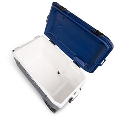 Igloo stay-open hinges keep the lid accessible during loading