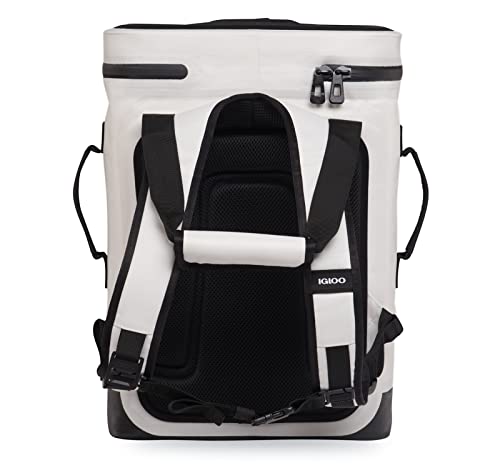Igloo Trailmate 24-Can Backpack side view, rugged exterior resists dirt and water on outings.