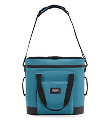 Igloo Trailmate 30-Can Cooler Bag side view with wheels for easy transport on trails