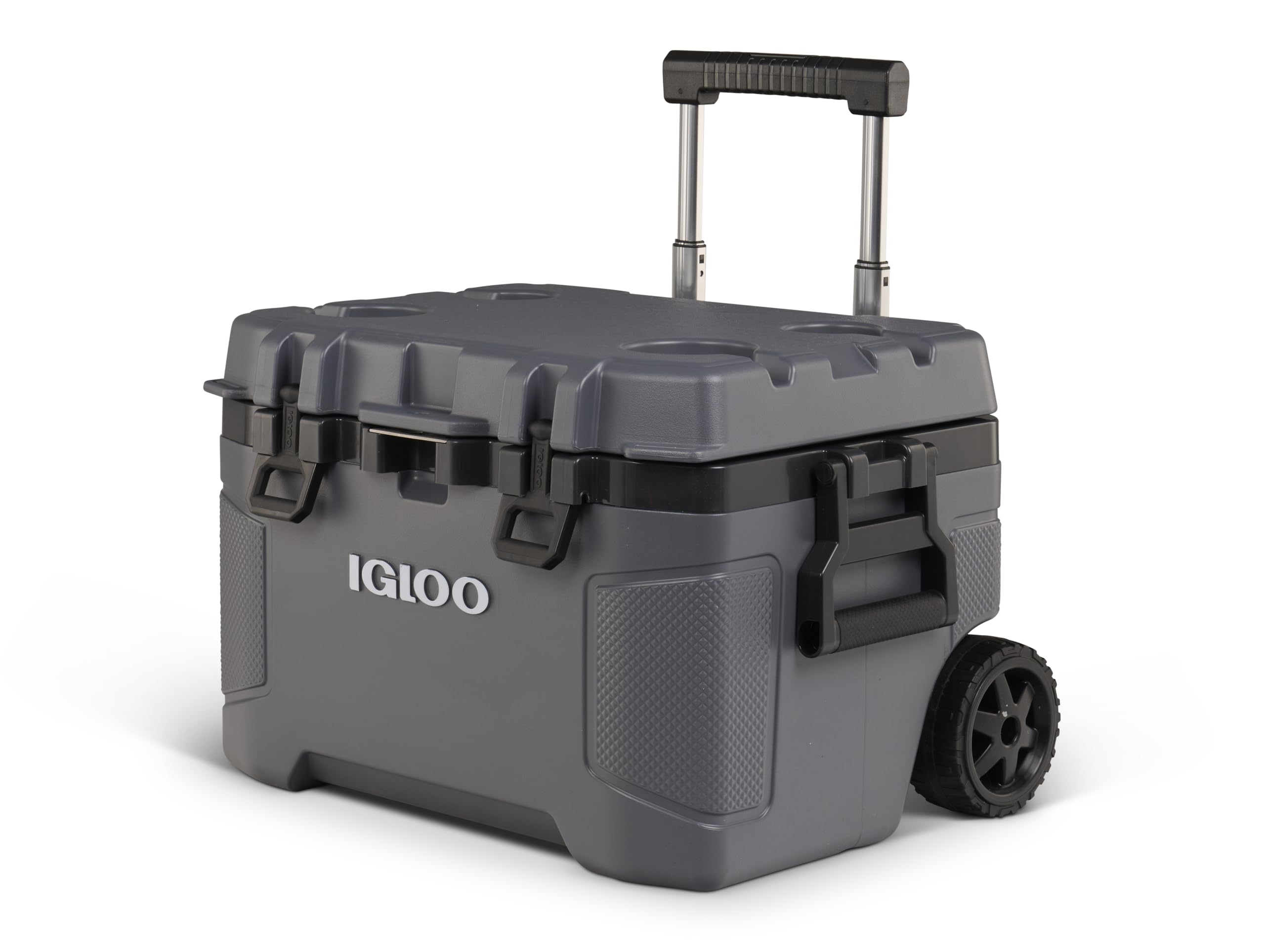 Igloo Trailmate 52Qt cooler front view highlights rugged build and capacity