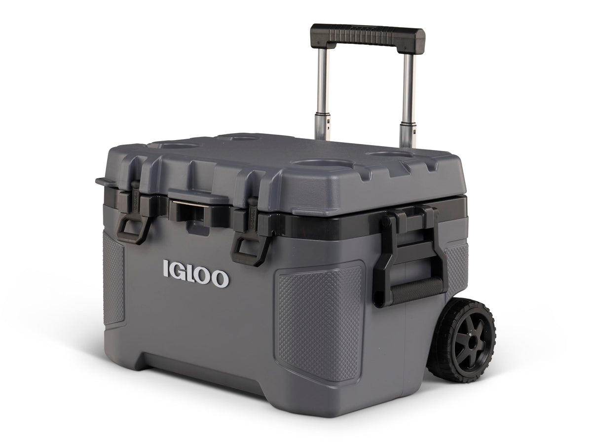 Igloo Trailmate 52Qt cooler front view highlights rugged build and capacity