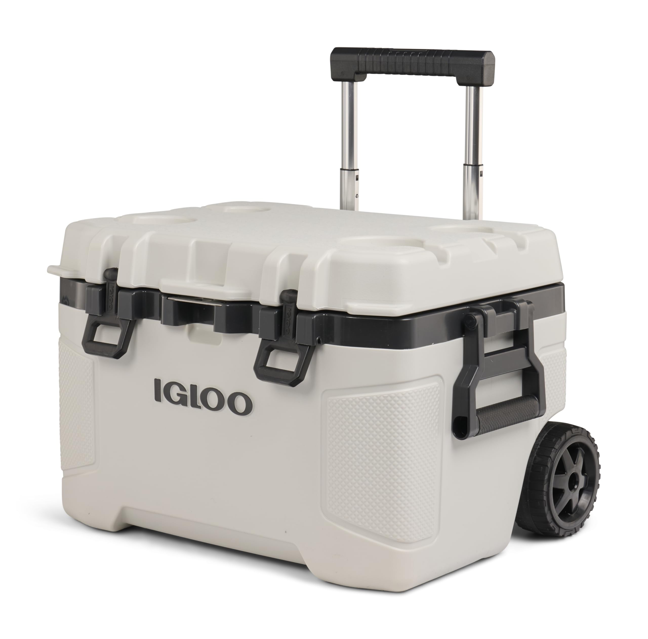 Igloo Trailmate 52Qt cooler side view for rugged outdoor transport