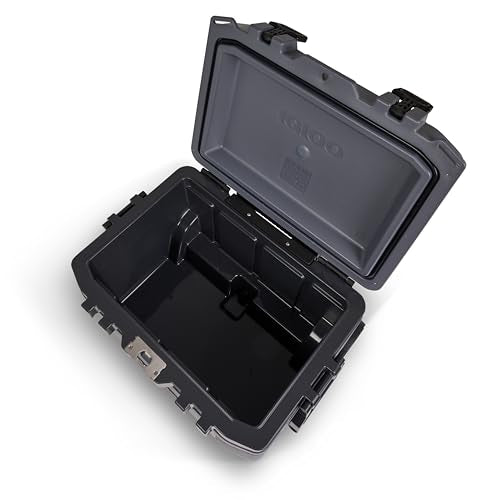 Igloo Trailmate 52Qt cooler with 10-inch never-flat wheels for rough terrain